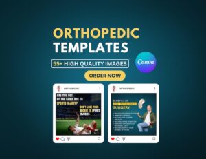 Orthopedic Social Media Templates | Medical Canva Bundle (Digital Download)